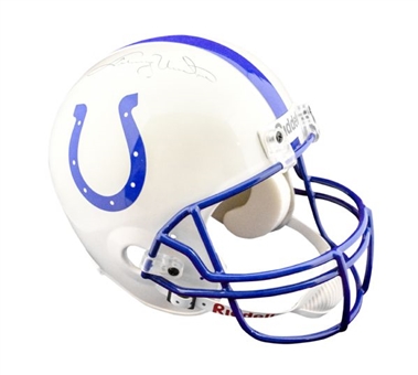Johnny Unitas Signed Replica Indianapolis Colts Full Size Helmet
